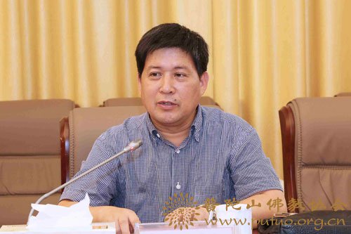 佛教-舟山市委常委、市委统战部部长忻海平赴中国佛学院普陀山学院教师节慰问