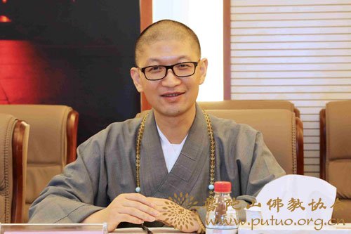 佛教-舟山市委常委、市委统战部部长忻海平赴中国佛学院普陀山学院教师节慰问