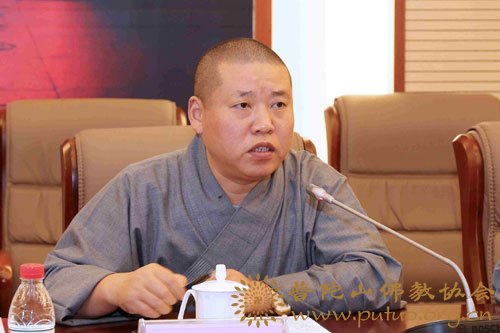 佛教-舟山市委常委、市委统战部部长忻海平赴中国佛学院普陀山学院教师节慰问