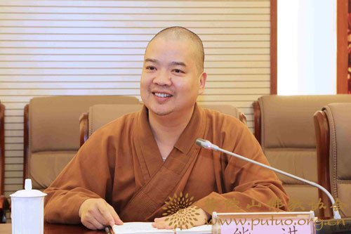 佛教-舟山市委常委、市委统战部部长忻海平赴中国佛学院普陀山学院教师节慰问