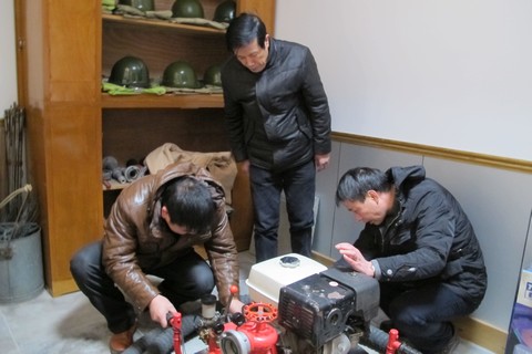 消防-佛协沈小杨副会长率综治办一行对全山各寺院（单位）进行消防安全