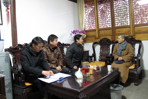消防-佛协沈小杨副会长率综治办一行对全山各寺院（单位）进行消防安全