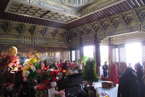 佛教-重兴普陀妙善慈祖老和尚示寂纪念日全山各寺院举行法会活动