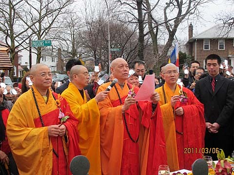 纽约-道慈大和尚应邀赴美国纽约弘法