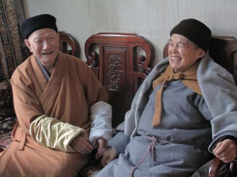 佛教-白光长老前往普济禅寺拜望道慈大和尚和道生长老