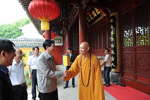 佛教-中纪委副书记李玉赋一行来山调研