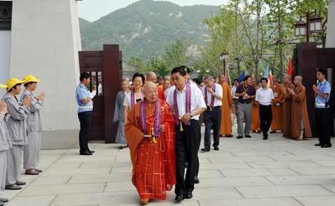 佛教-汉传佛教传戒研讨班召开期间诸山长老莅临普陀山视察工作