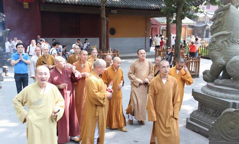 佛教-汉传佛教传戒研讨班召开期间诸山长老莅临普陀山视察工作