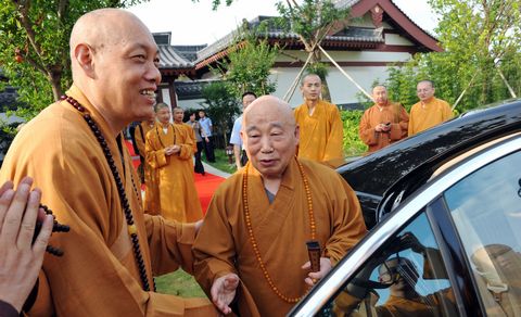 佛教-汉传佛教传戒研讨班召开期间诸山长老莅临普陀山视察工作