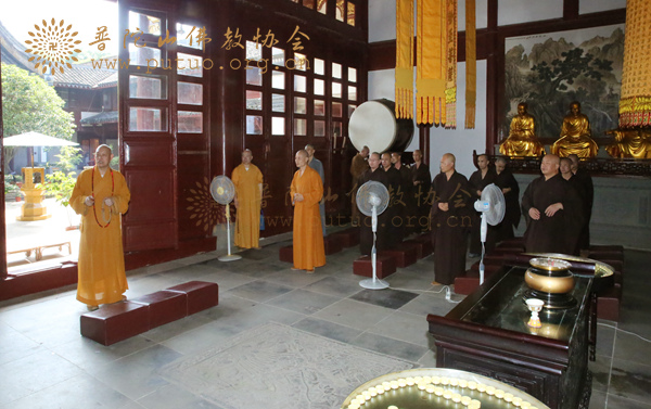佛教-道慈大和尚赴新请主持工作副监院所在寺院视察