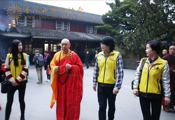 佛教-《菩萨在线》一行参访普陀山佛教协会