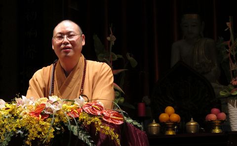 佛教-本会副会长净旻法师赴新加坡弘法访问