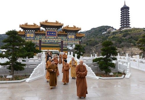 佛教-道慈会长赴法雨禅寺等寺院走访慰问