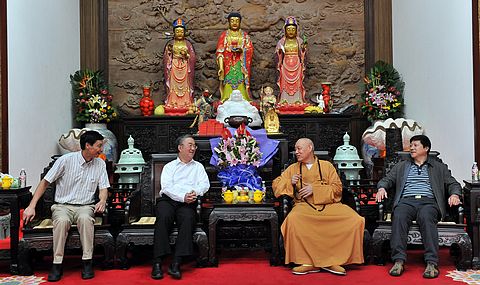 全国人大常委会-全国人大常委会副委员长桑国卫一行来山视察