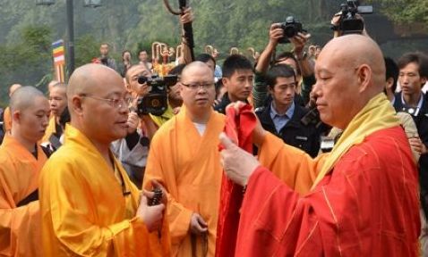 灵隐寺-本会会长道慈大和尚一行赴杭州参加灵隐寺光泉大和尚升座法会