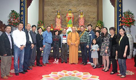 佛教-道慈会长接待上海市侨商会佛教文化之旅参访团