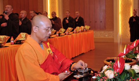 佛教-普陀讲寺举行第一期消灾祈福共修法会