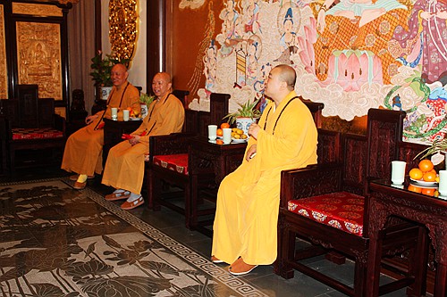 玉佛寺-道慈大和尚应邀出席上海玉佛寺消除公共安全隐患保护性修缮工程开工典礼暨祈福法会