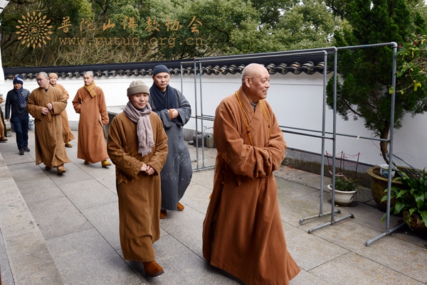 佛教-会长道慈大和尚一行赴全山各寺院走访慰问