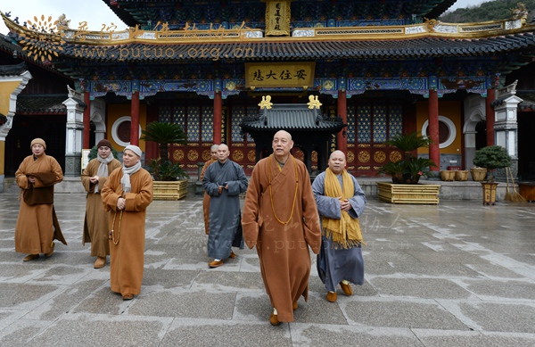 佛教-会长道慈大和尚一行赴全山各寺院走访慰问