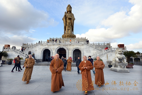 佛教-会长道慈大和尚一行赴全山各寺院走访慰问