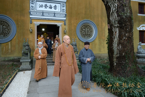 佛教-会长道慈大和尚一行赴全山各寺院走访慰问