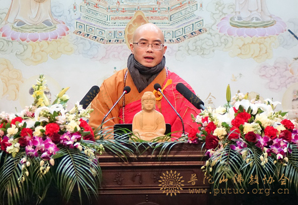 佛教-江西省佛学院副院长衍真法师作《丛林清规》佛学专题讲座
