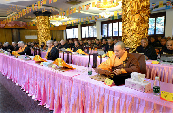 佛教-普陀山佛教协会全山执事第二十九期共修观音七法会在普济禅寺举行