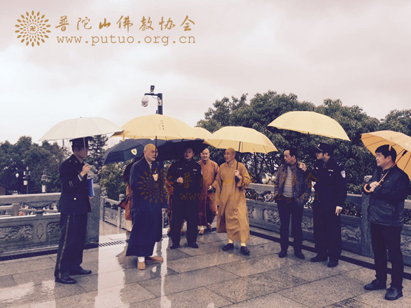 佛协综治办进行2.19香会期前安全检查