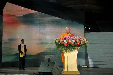 奉化-道慈会长一行出席2012中国（奉化）雪窦山弥勒文化节开幕式