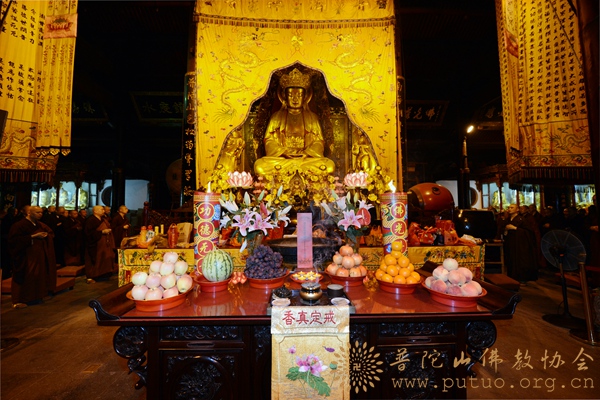 普陀山-普陀山全山僧众为天津爆炸受伤者诵经祈福