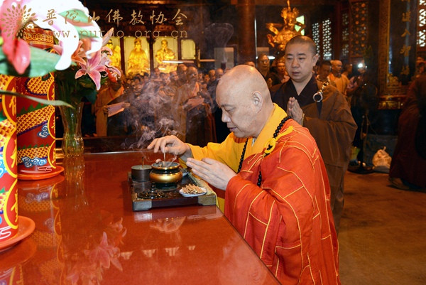佛教-台湾大岗山法脉一行来山寻根礼祖