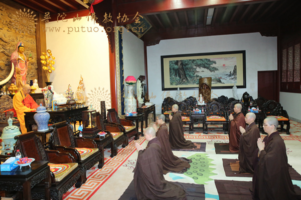 佛教-道慈大和尚为香林净院、圆通禅林等寺院安居僧结夏圆满作教诫