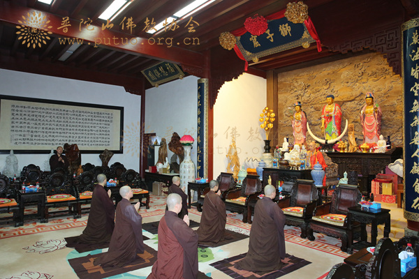 佛教-道慈大和尚为香林净院、圆通禅林等寺院安居僧结夏圆满作教诫