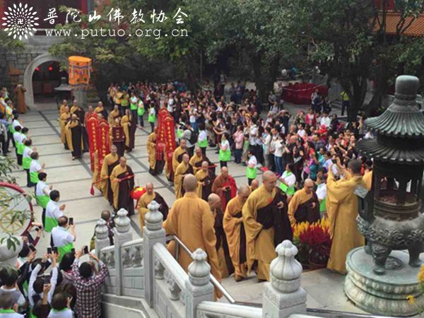 佛教-会长道慈大和尚出席香港宝莲禅寺净因法师升座典礼