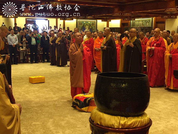 佛教-会长道慈大和尚出席香港宝莲禅寺净因法师升座典礼