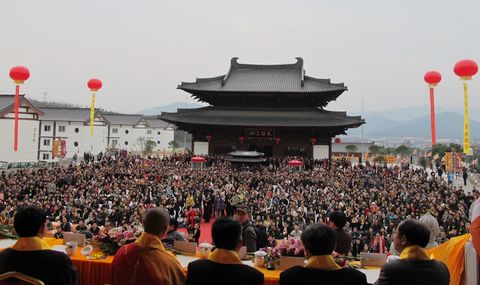 佛像-本会会长道慈大和尚一行应邀出席大慈禅寺落成暨佛像开光庆典法会