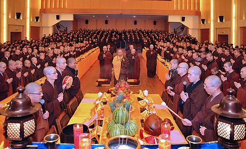 佛教-中国佛学院普陀山学院启建首届弥陀法会
