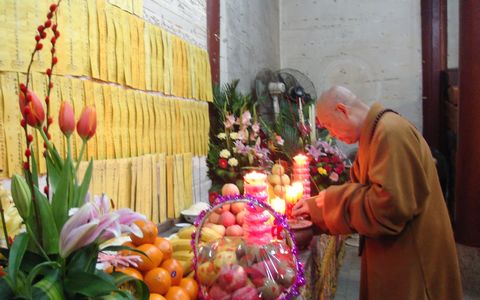 冬至-适逢辛卯年冬至普济禅寺隆重施放七大士焰口