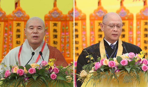 佛教-会长道慈大和尚一行出席第十九次中韩日佛教友好交流会议开幕式