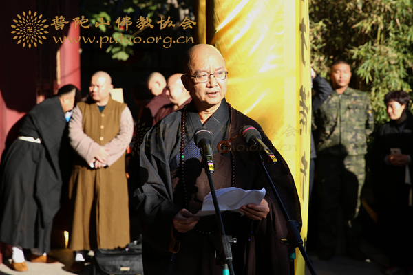 中国佛教协会-会长道慈大和尚参加中国佛教协会咨议委员会副主席白光长老示寂追