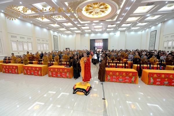 佛教-净旻法师应邀于宝陀讲寺作题为《弥勒信仰漫谈》佛学专题讲座