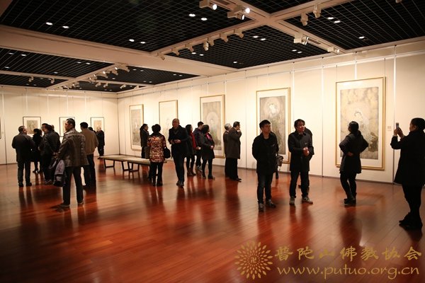 佛教-会长道慈大和尚出席“相照三人联展”中国佛教书画作品展