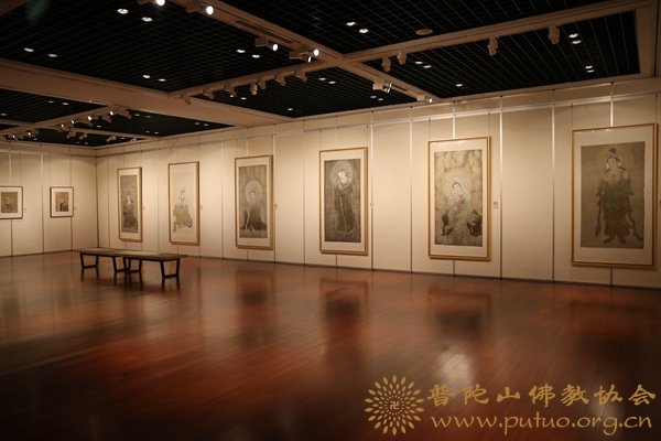 佛教-会长道慈大和尚出席“相照三人联展”中国佛教书画作品展