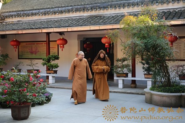 佛教-会长道慈大和尚一行赴全山各寺院、养老院走访慰问