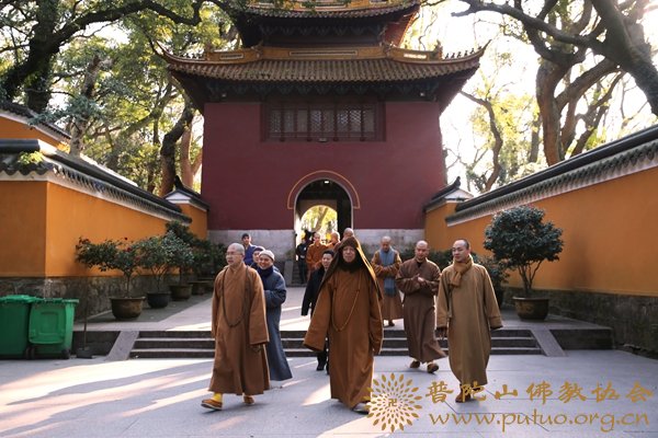 佛教-会长道慈大和尚一行赴全山各寺院、养老院走访慰问