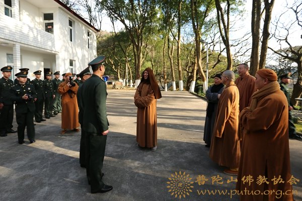 佛教-会长道慈大和尚一行赴管委会、驻山部队、公安等单位慰问
