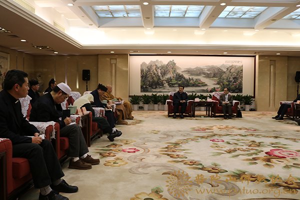 佛教-会长道慈大和尚应邀出席浙江省宗教界人士2017年新春座谈会