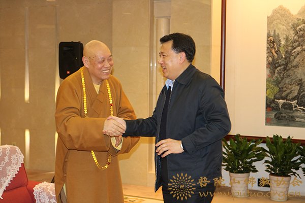 佛教-会长道慈大和尚应邀出席浙江省宗教界人士2017年新春座谈会