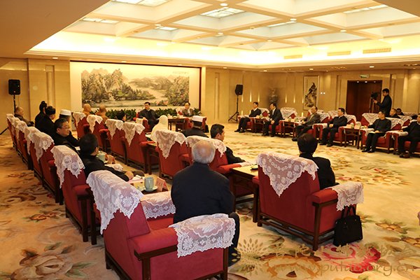 佛教-会长道慈大和尚应邀出席浙江省宗教界人士2017年新春座谈会